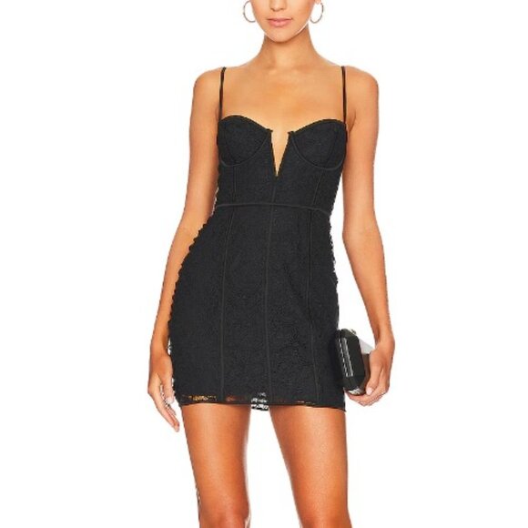 For Love And Lemons Dresses & Skirts - For Love And Lemons Black Lace Mini Dress